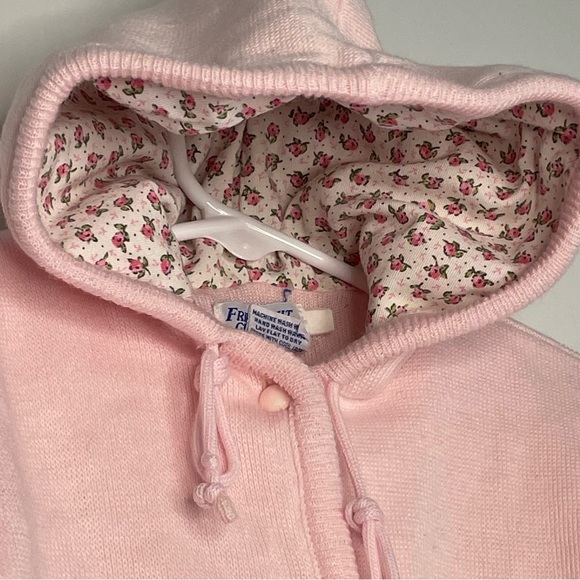 Vintage Friedknit Creations Acrylic Hooded Sweater Jacket Double Layer✔️Size - Picture 5 of 14